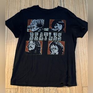 Adult Unisex The Beatles Graphic Band Tee Sz Large
